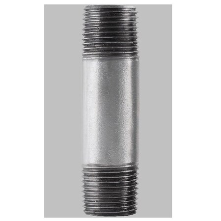 STZ 309 18X412 Pipe Nipple, 1/8 In, Steel, SCH 40 Schedule, 4-1/2 In L